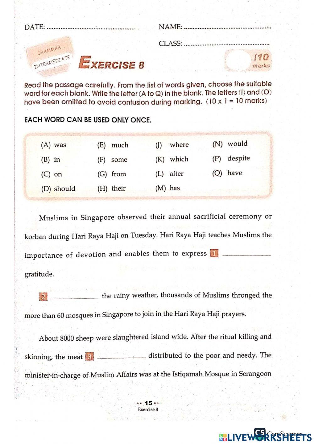 2021 Week 36 Cloze Passages p5-6