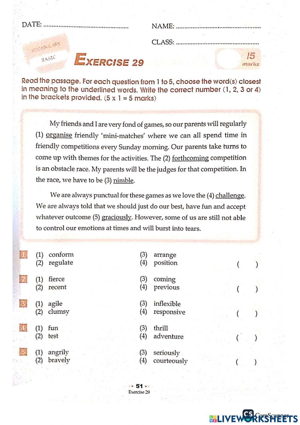 2021 Week 36 Cloze Passages p5-6