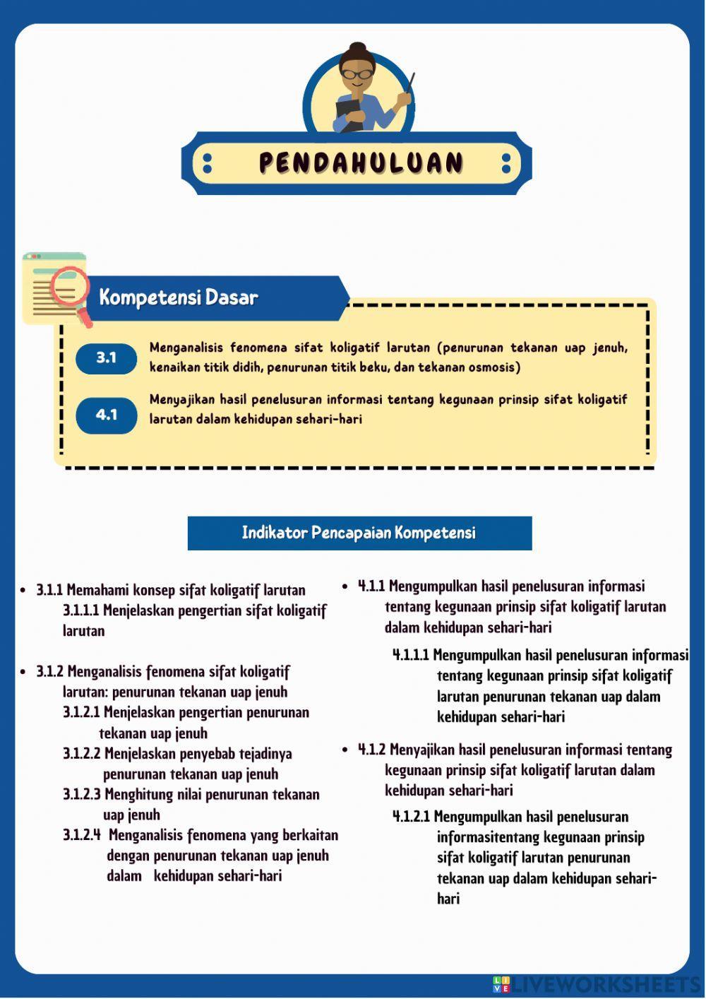E-lkpd penurunan tekanan uap