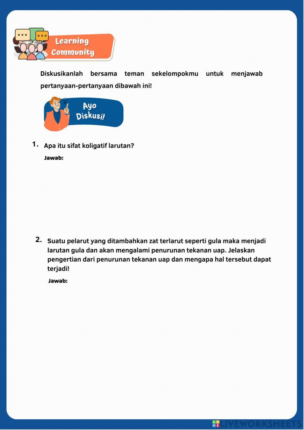 E-lkpd penurunan tekanan uap