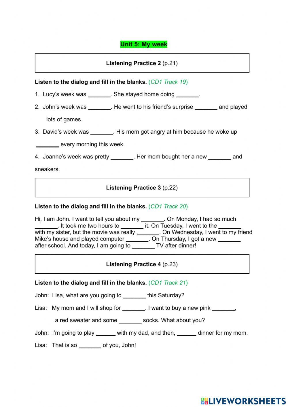 Step by step 3 unit 5