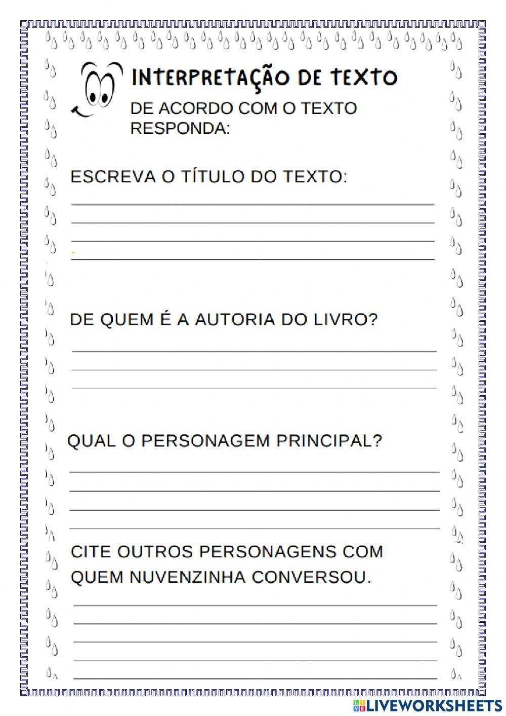 A nuvem que não queria chover