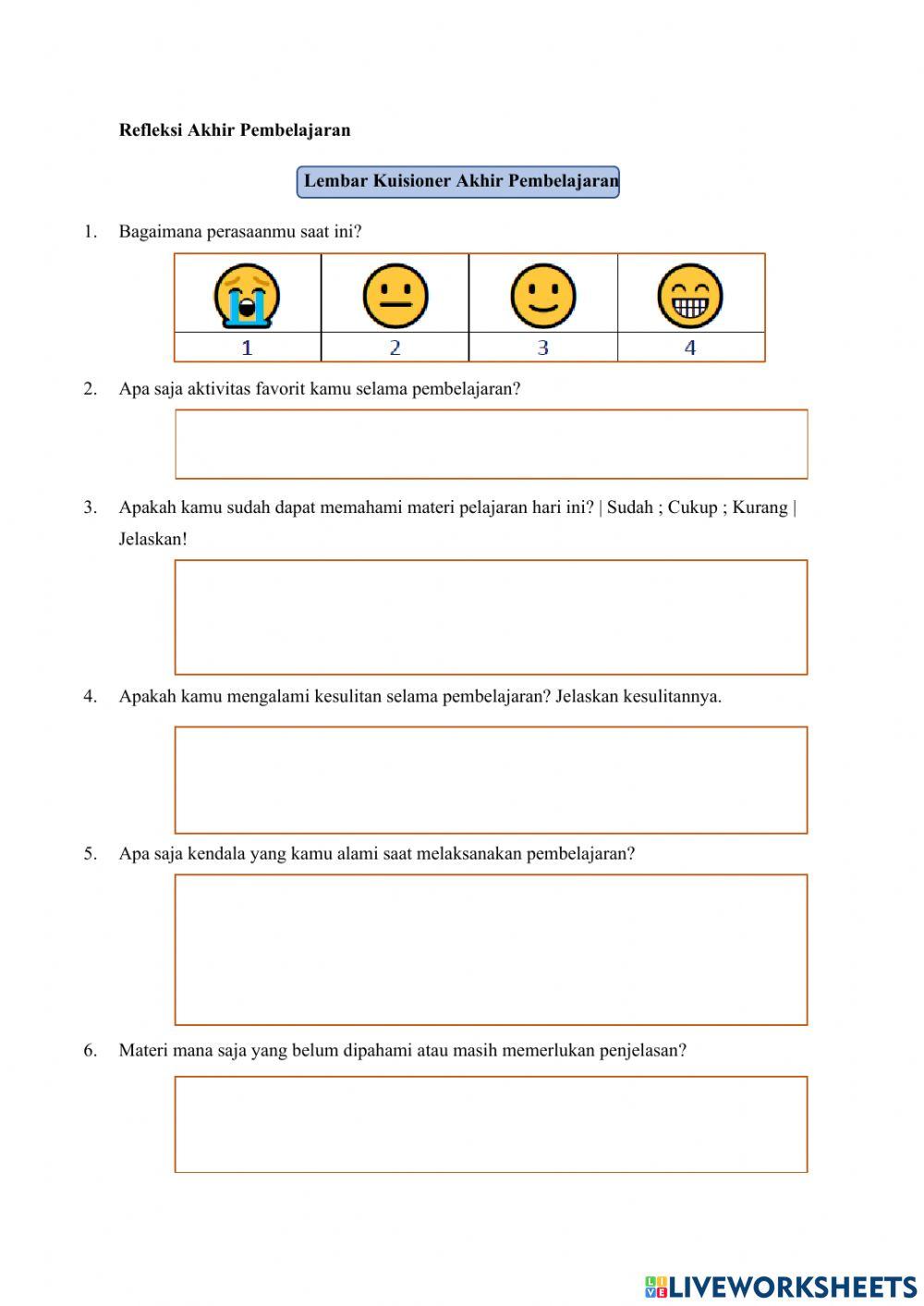 Refleksi Pembelajaran