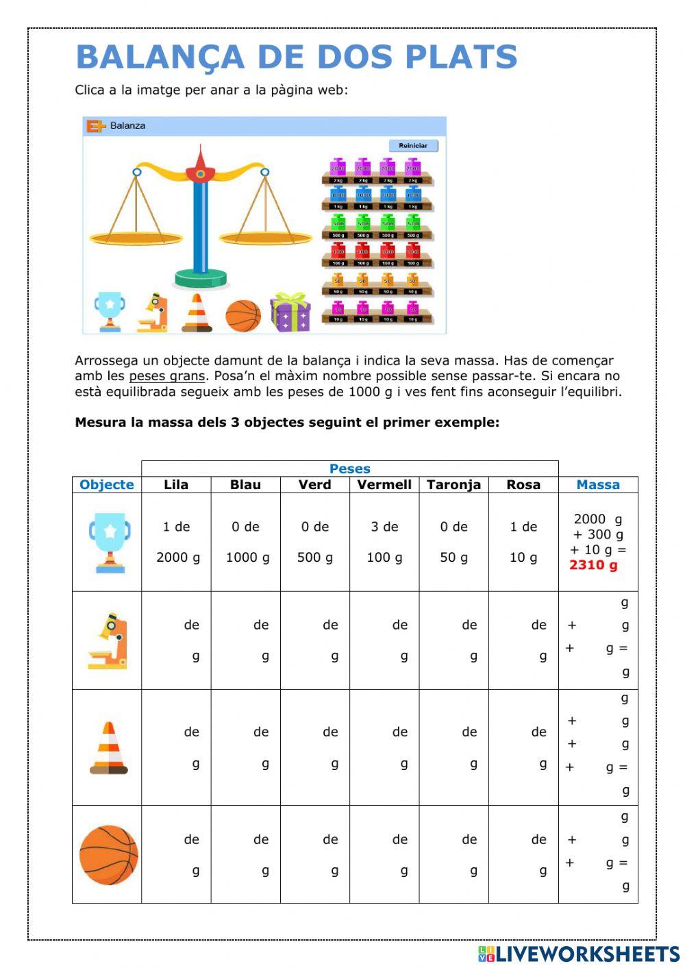 Balança de dos plats