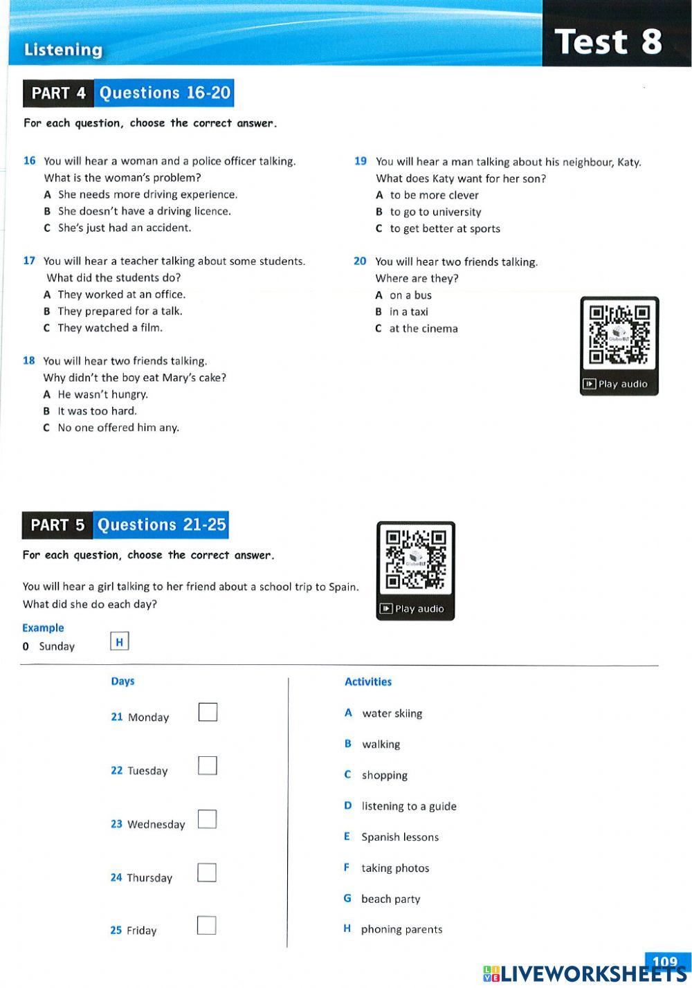 Simply - Listening - Test 8