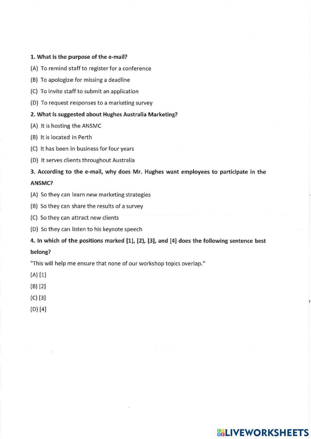 Unit 20: marketing - investment