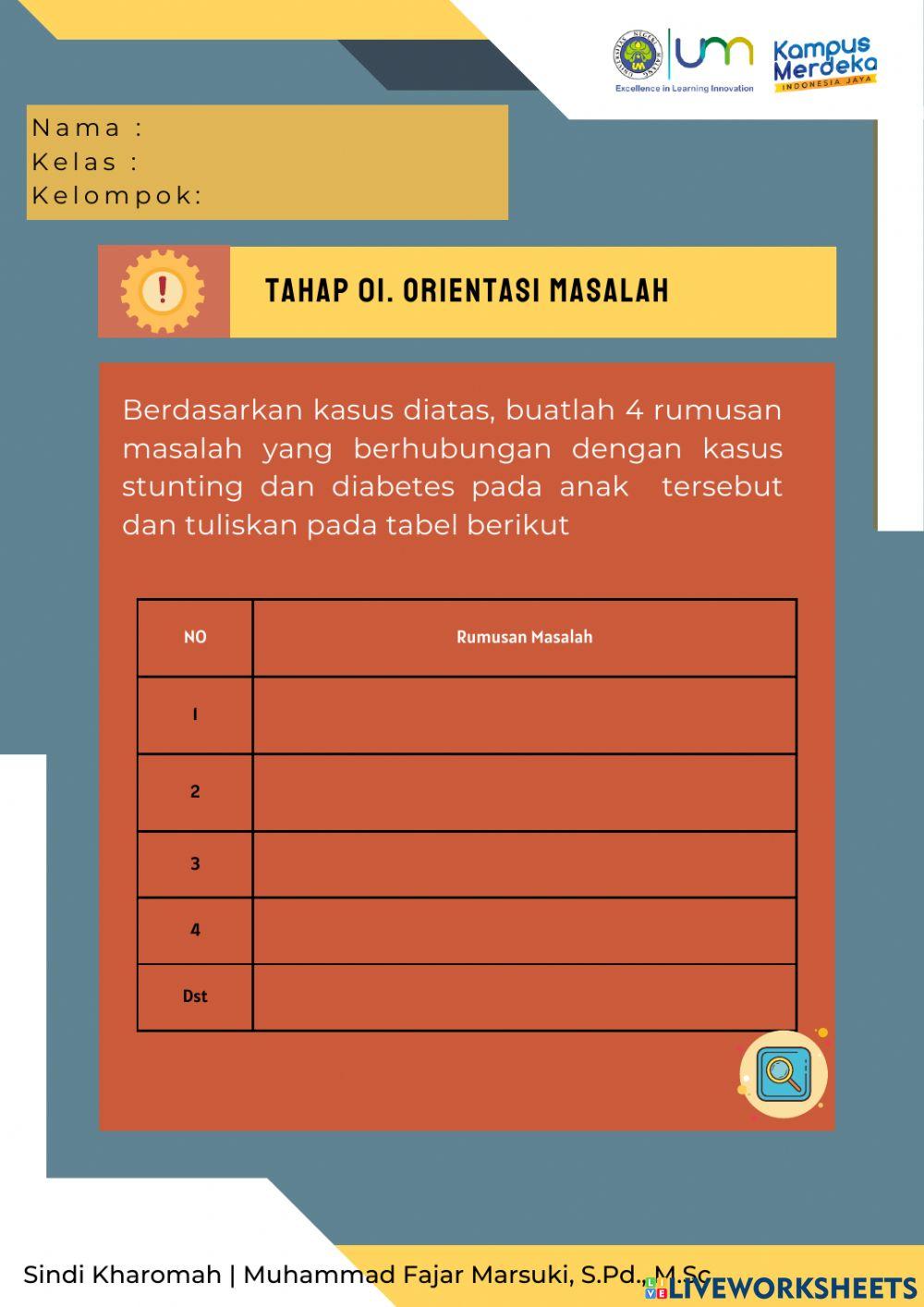 LKPD Orientasi Masalah Diabetes