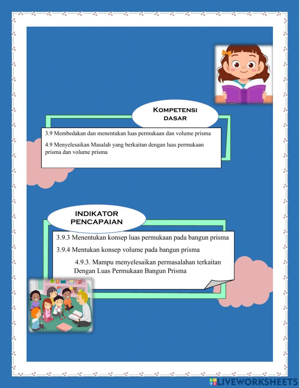 Luas permukaan dan volume prisma 