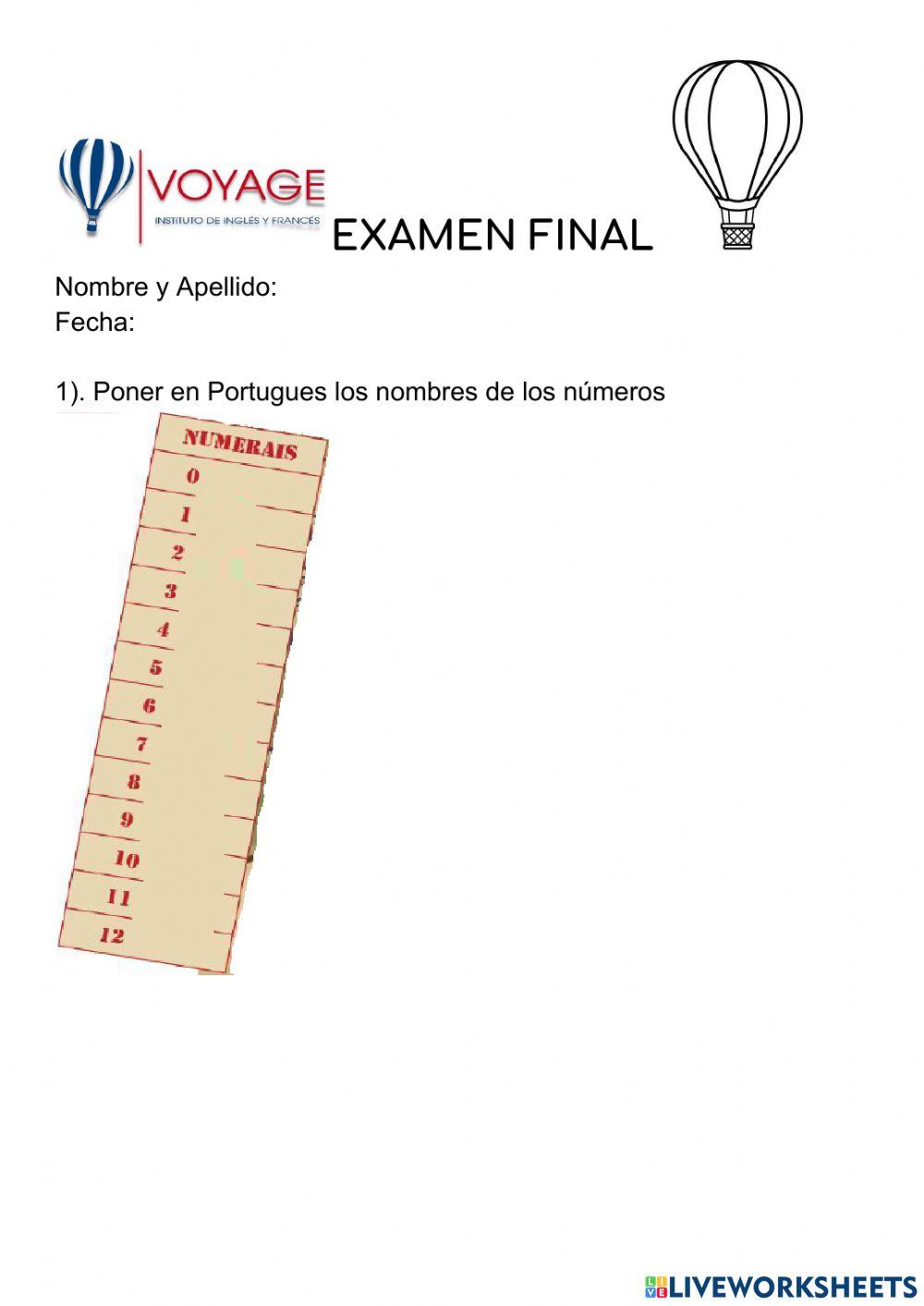 Examen Mitad de año