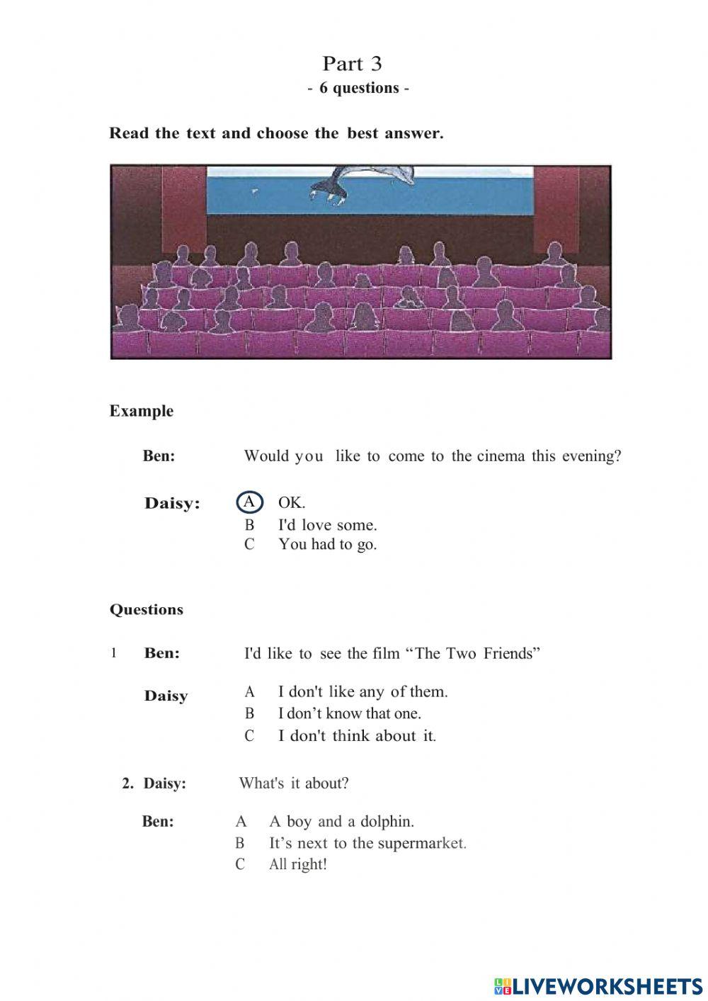 Entrance exam-writing and listening