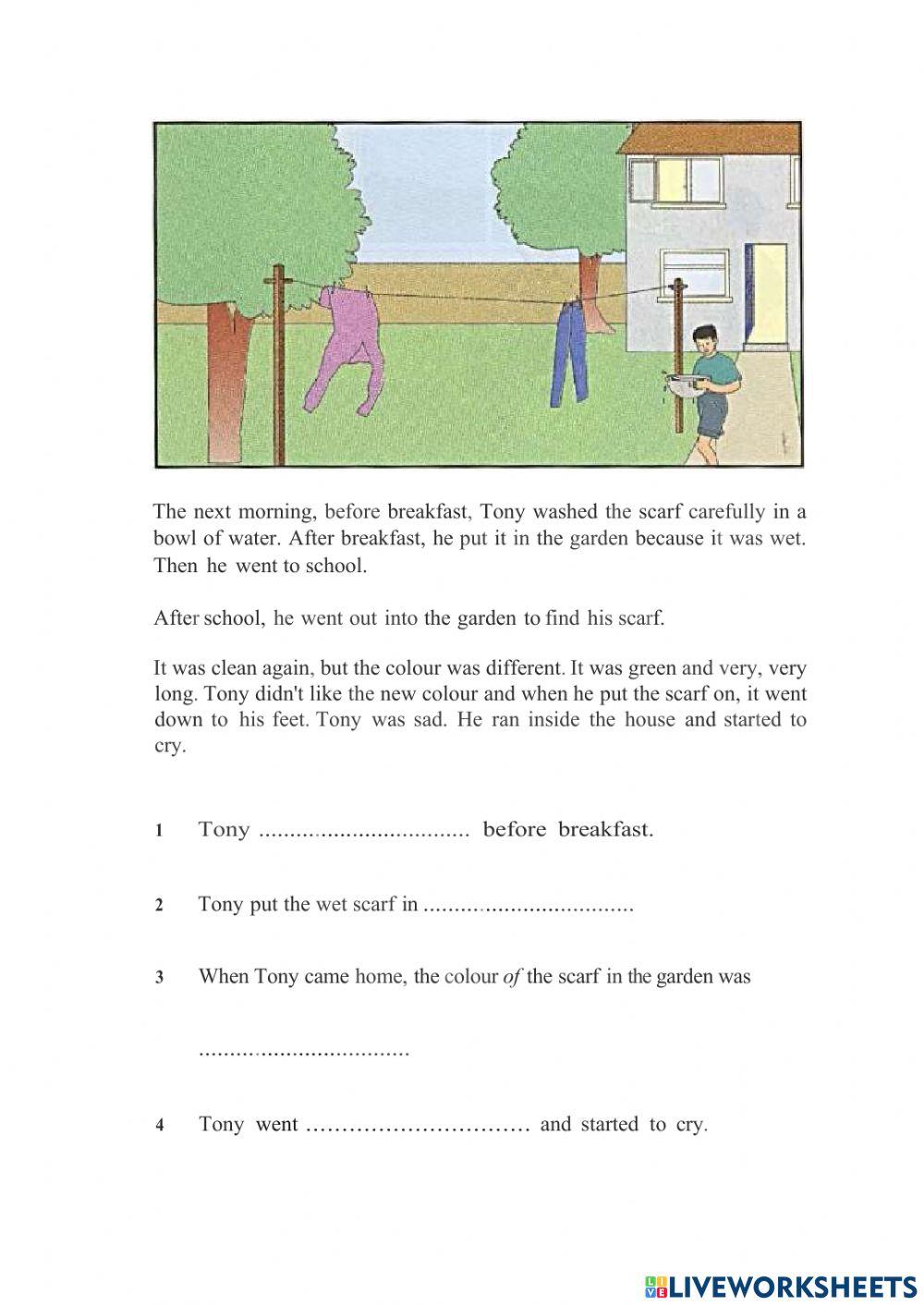 Entrance exam-writing and listening