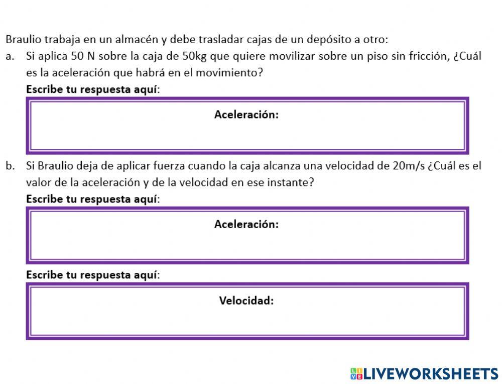 Segunda ley de Newton