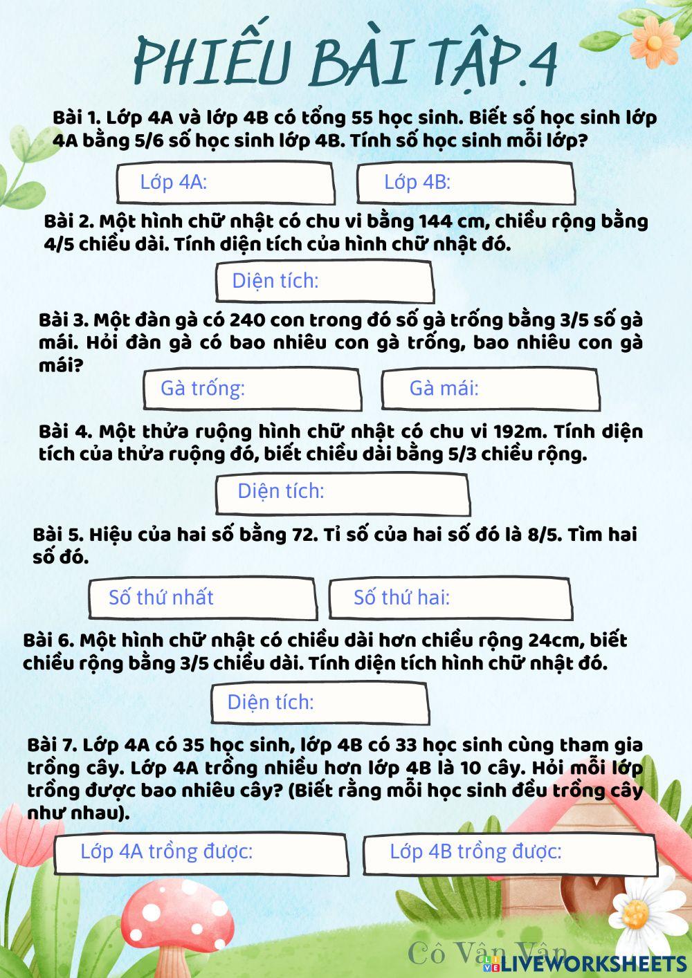 Bài toán tổng tỉ và hiệu tỉ