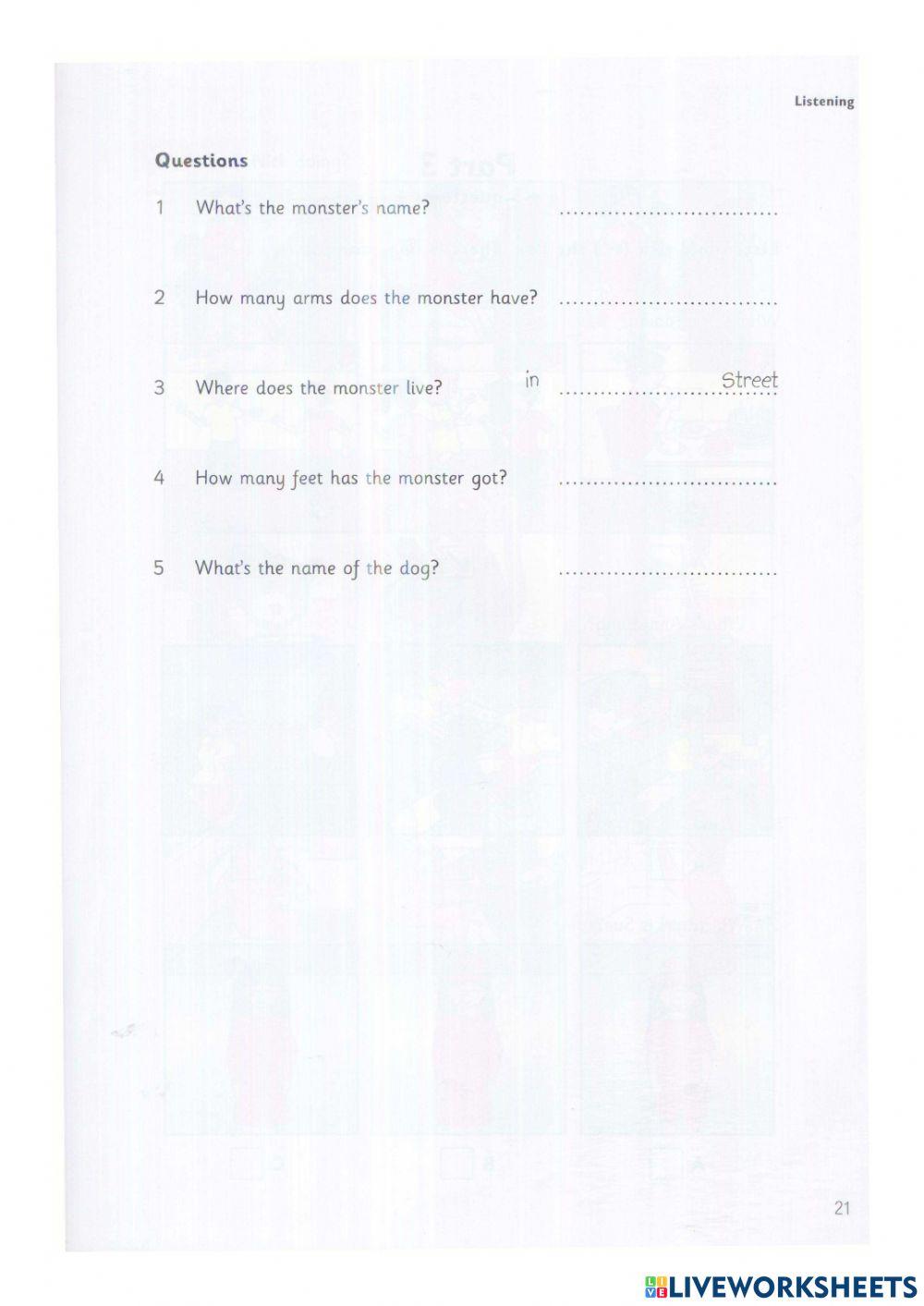 Starter 2 test 2 listening