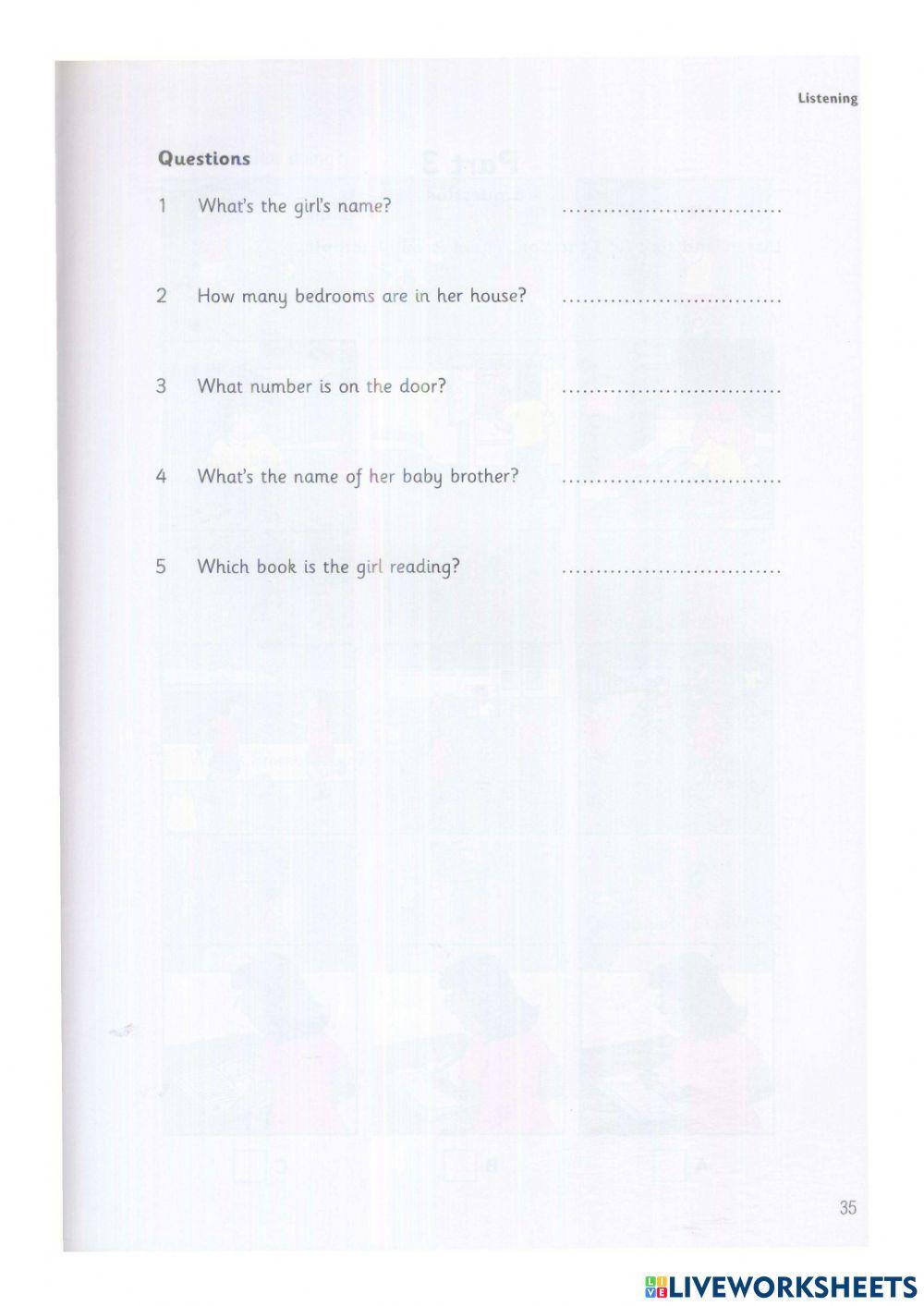 Starter 2 test 3 listening