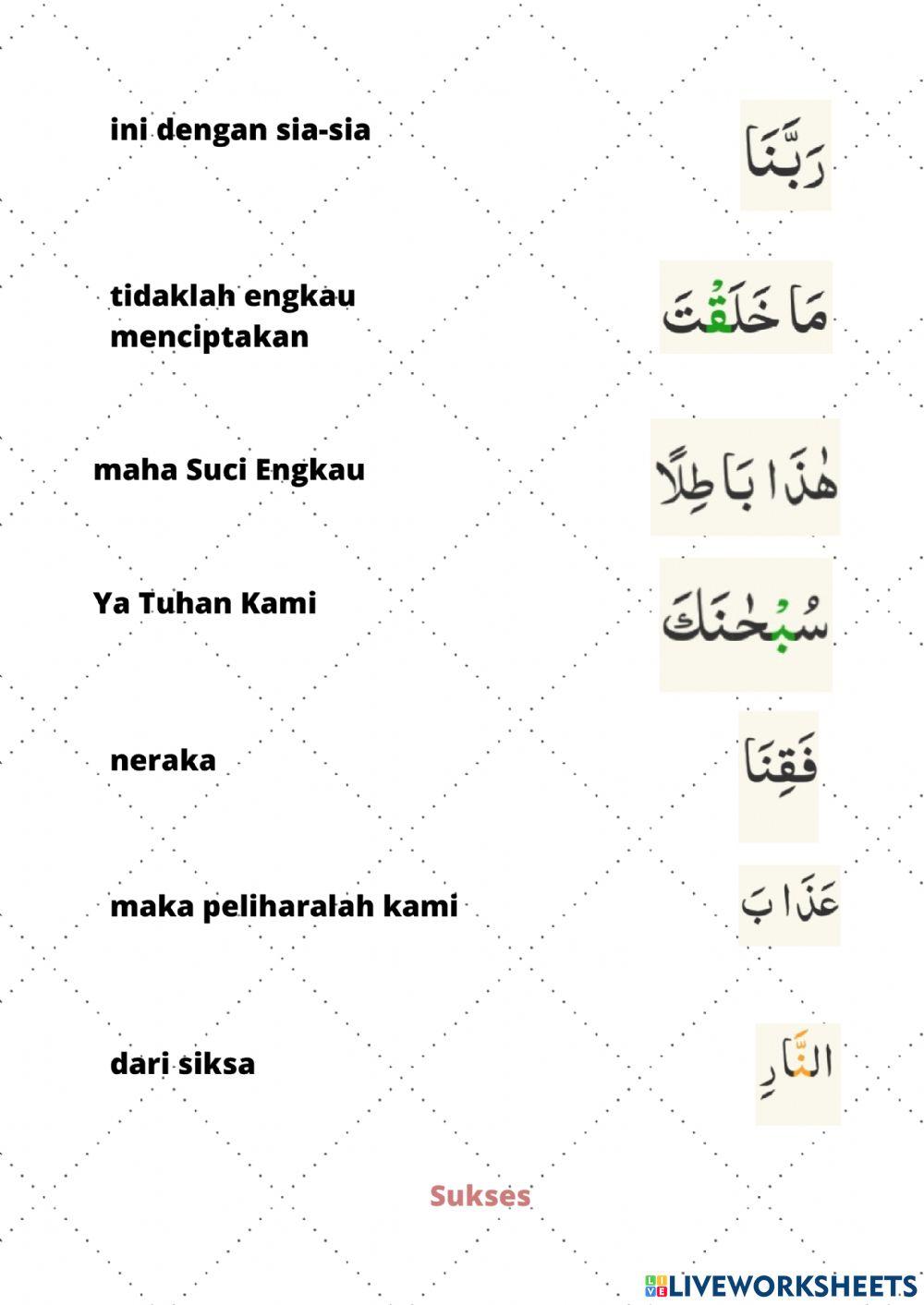 Makna Qs Ali Imran:190-191