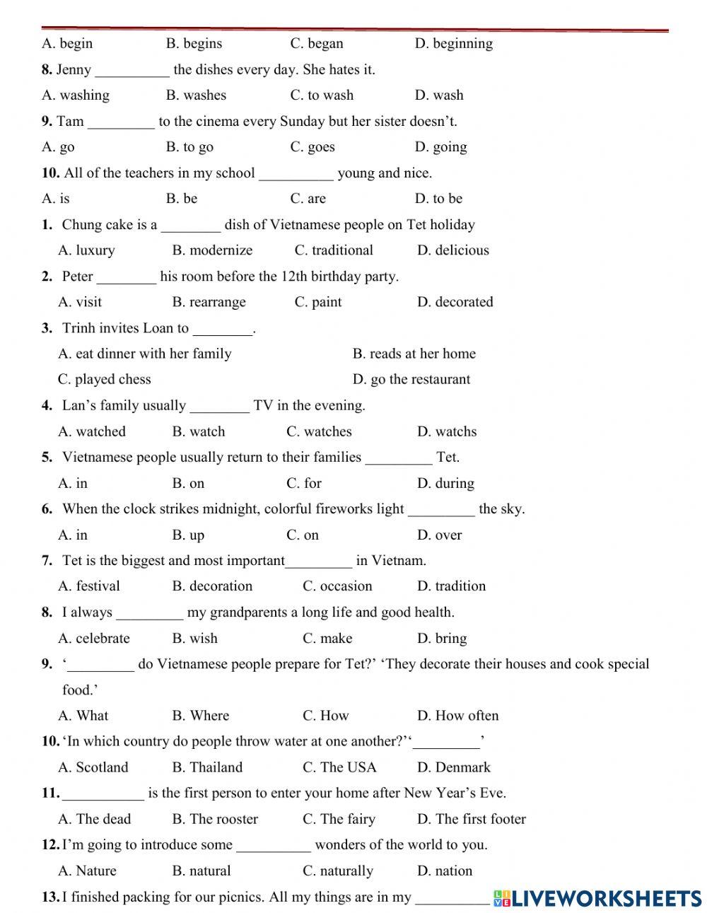 Adverbs of frequency