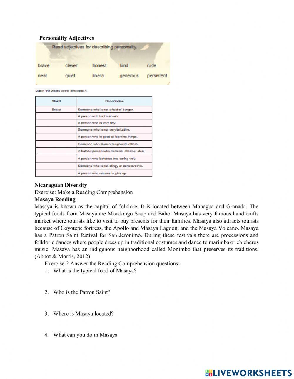 Personality and Diversity