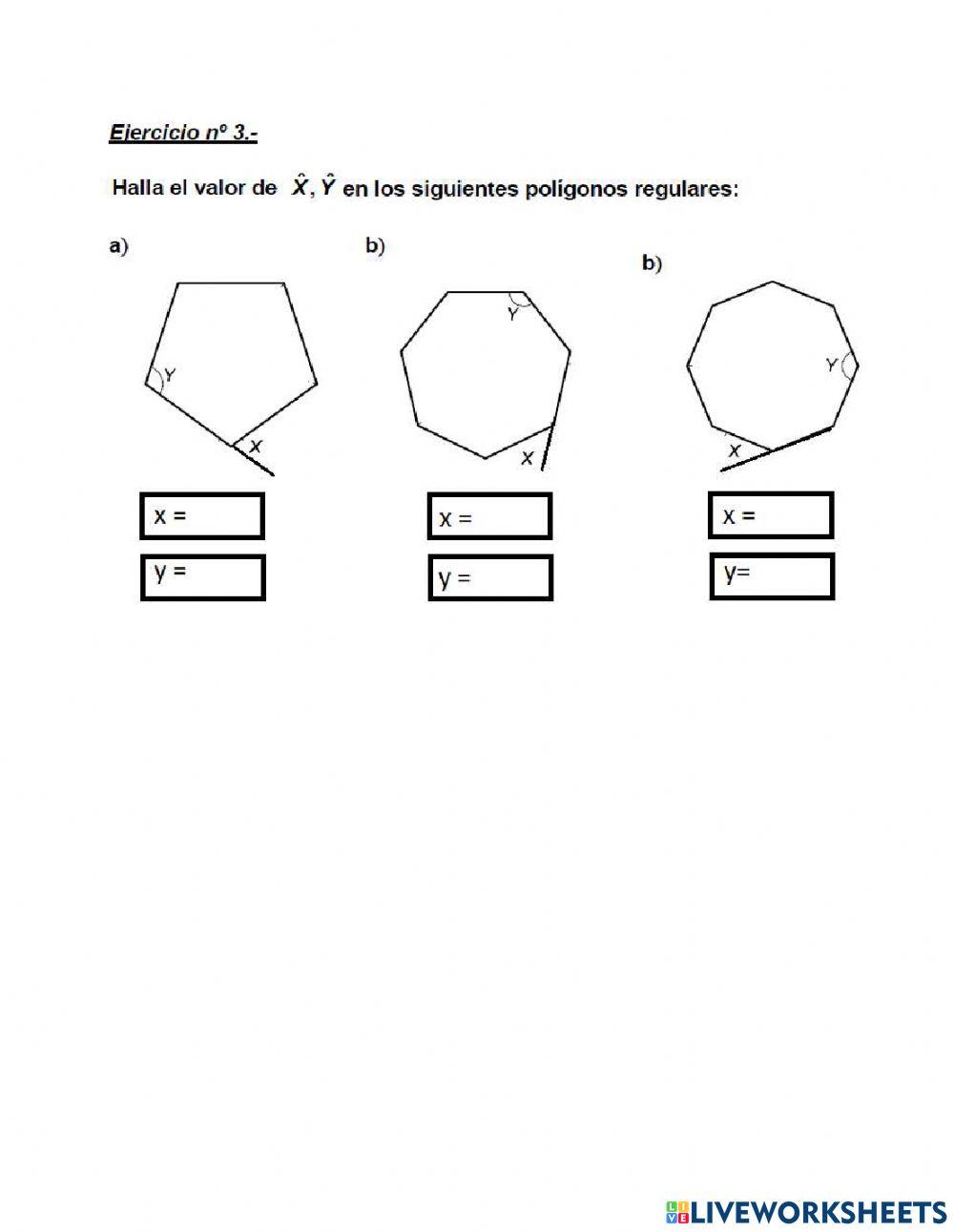 Ángulos de un polígono