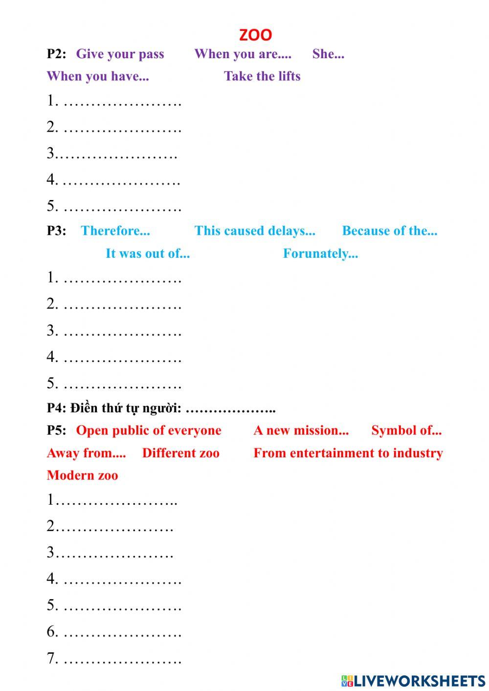 English online exercise for grade 6 | Live Worksheets
