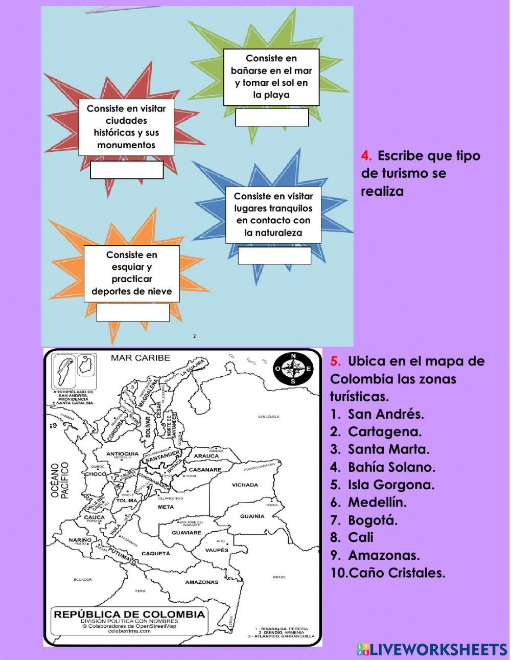 Mineria y turismo de colombia