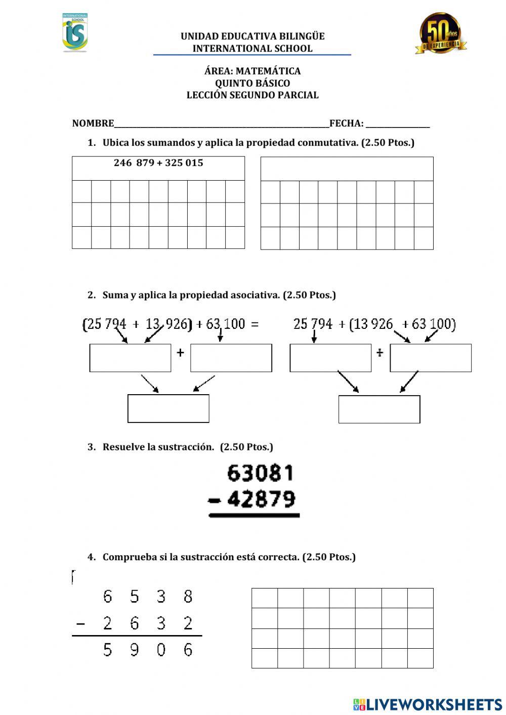 Lección segundo parcial