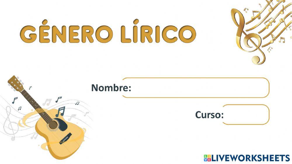Género lírico