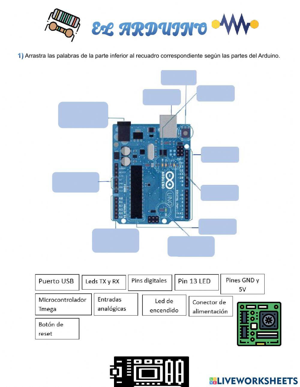El arduino worksheet | Live Worksheets