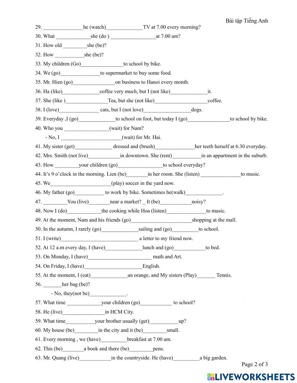 Present Simple, Present Continuous