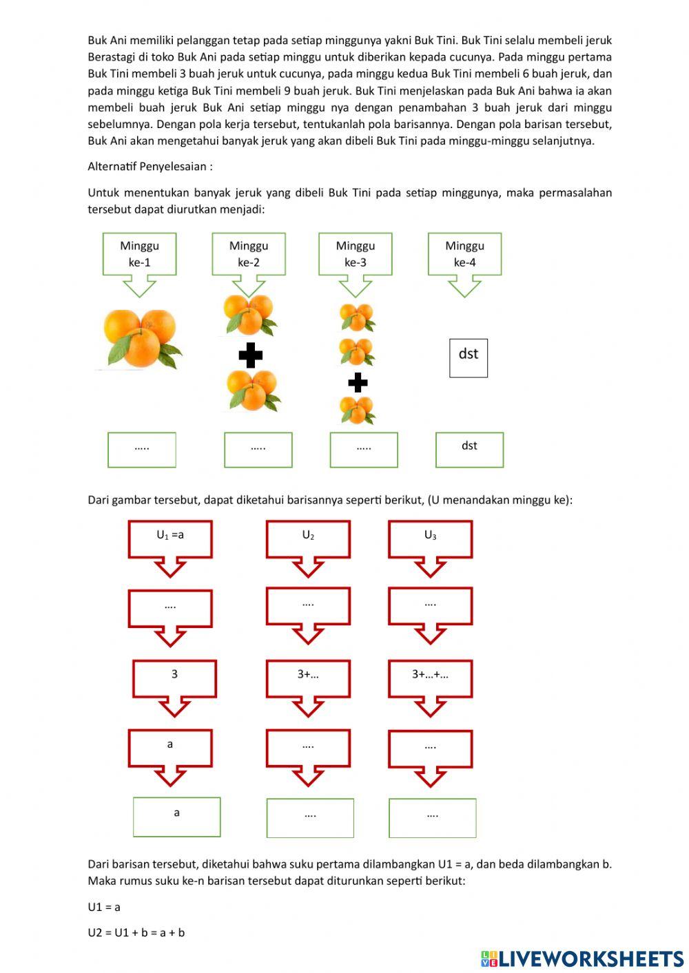 LKS 1 Barisan dan Deret