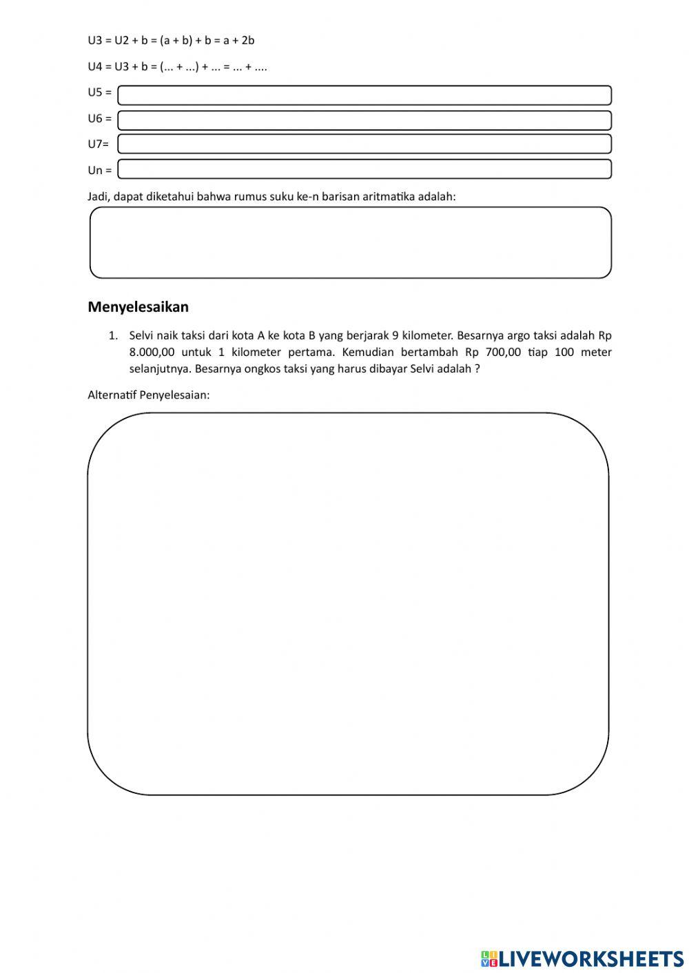 LKS 1 Barisan dan Deret