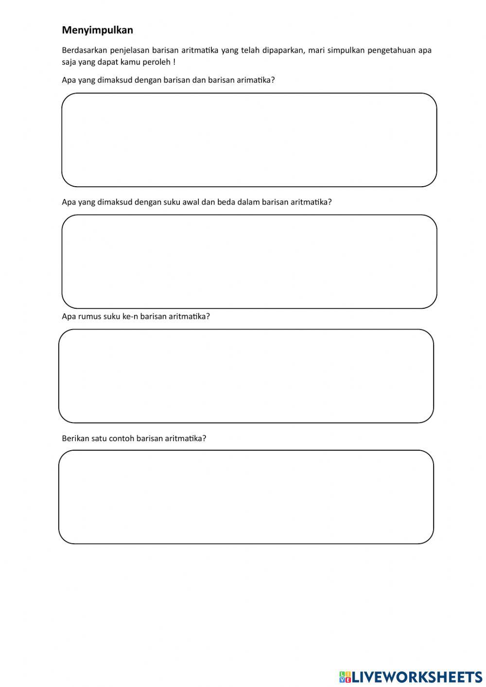 LKS 1 Barisan dan Deret