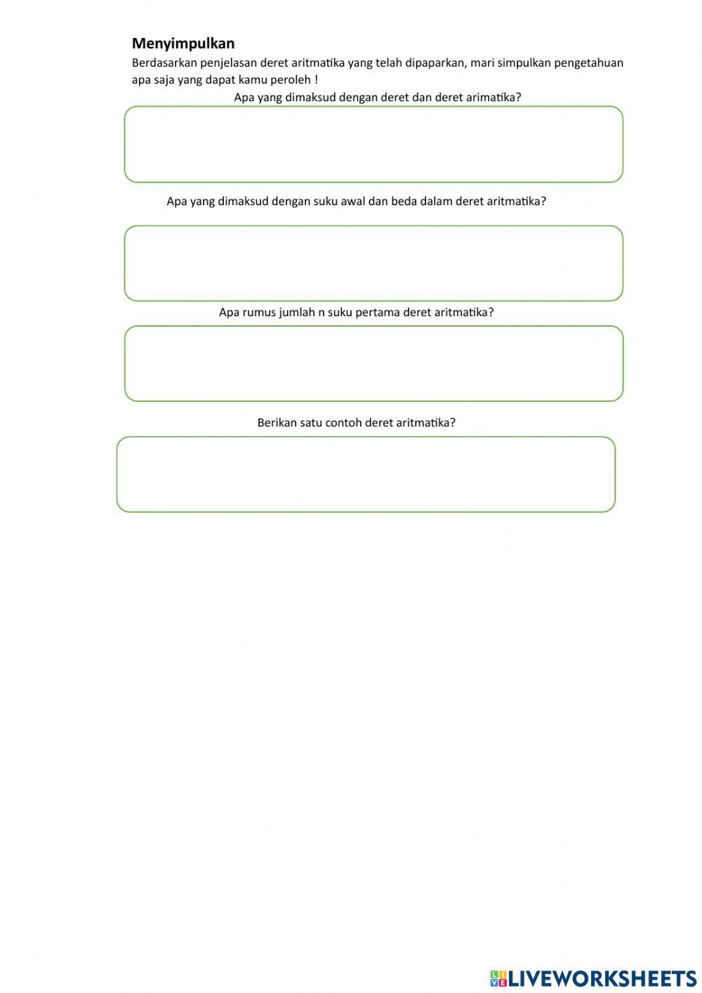 LKS 2 Barisan dan Deret