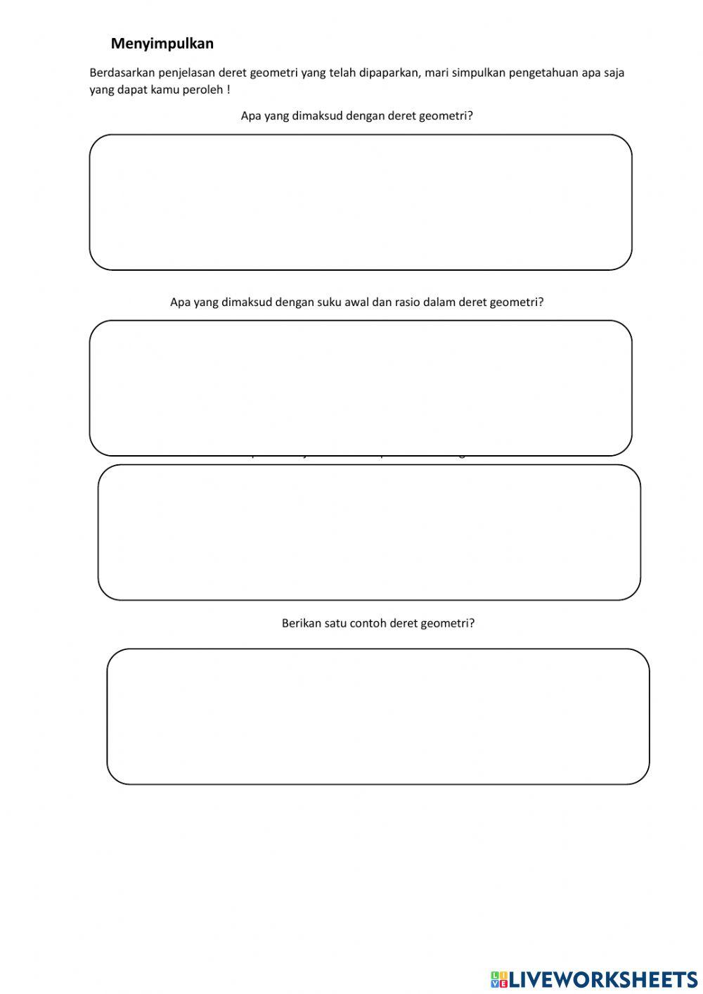 LKS 4 Barisan dan deret