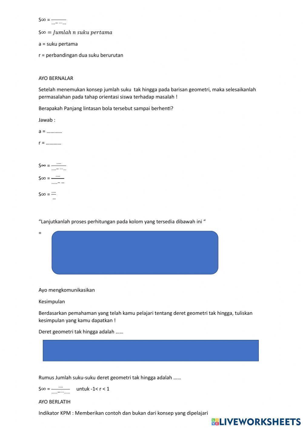 LKS 5 barisan dan deret