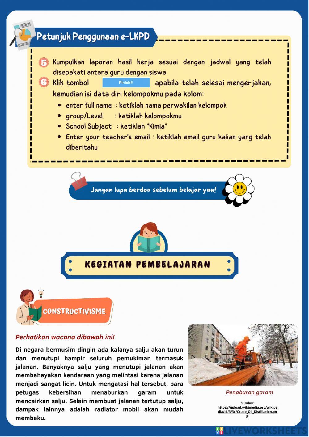 E-lkpd penurunan titik beku