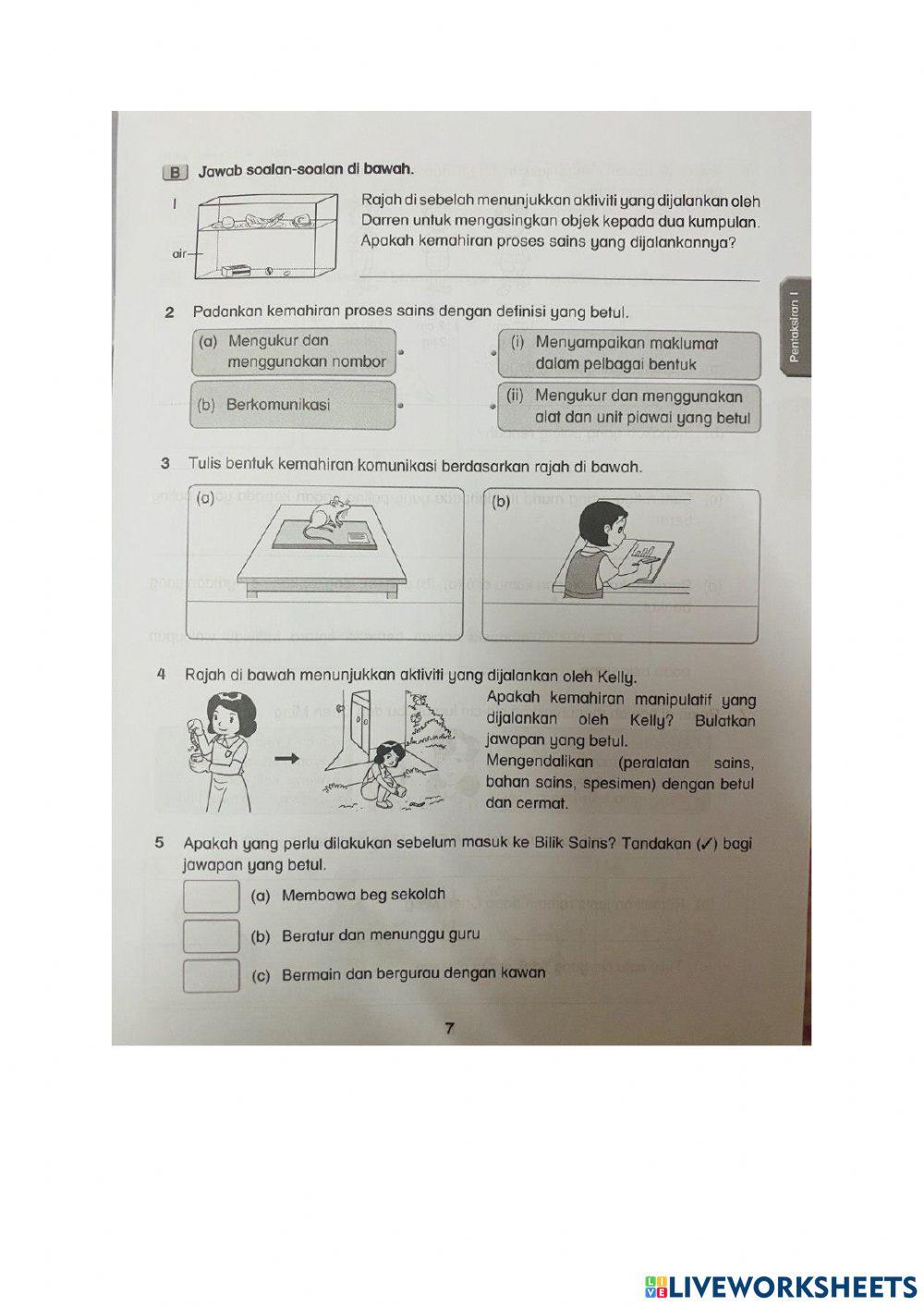 Pentaksiran 1 sc darjah 2