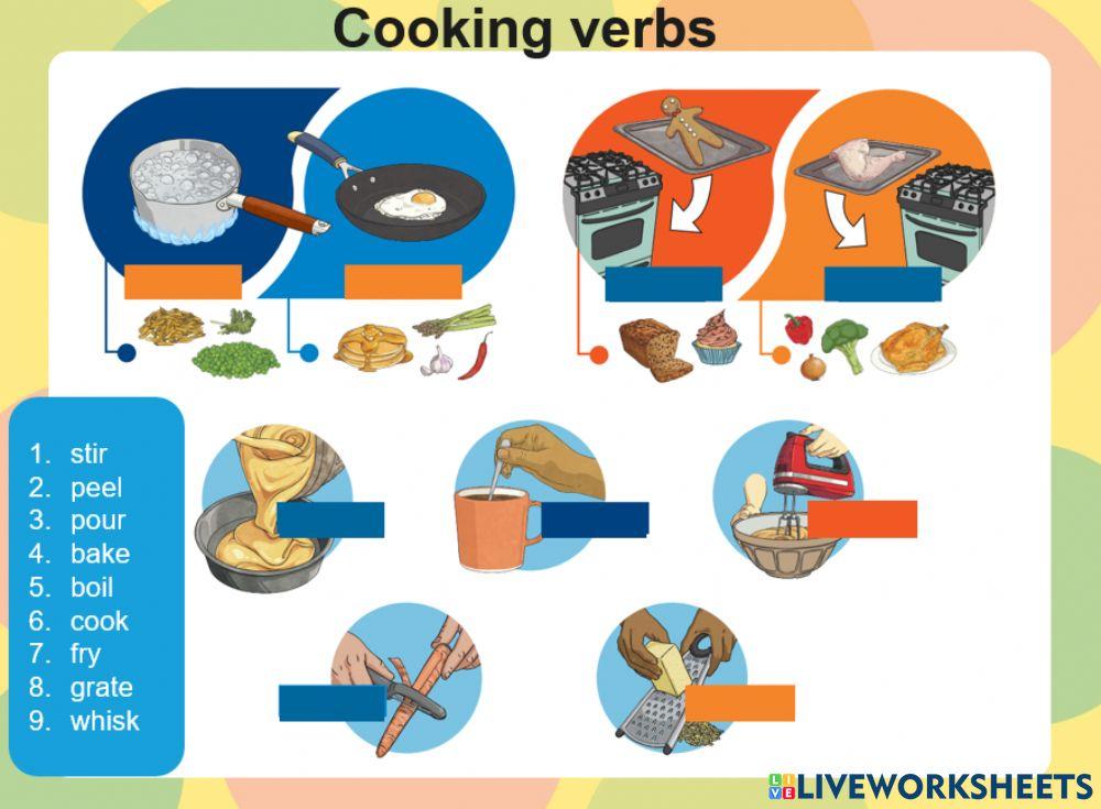 Cooking verbs