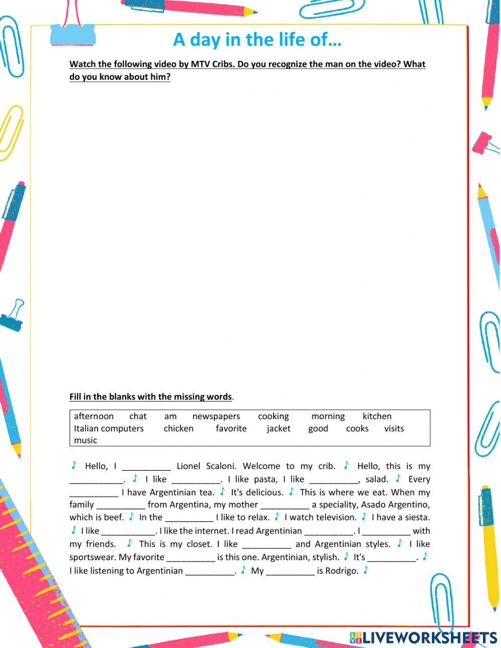 A day in the life of...