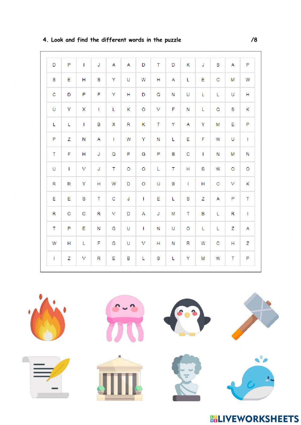 Fourth grade. Mid - term exam. Units 6 to 8