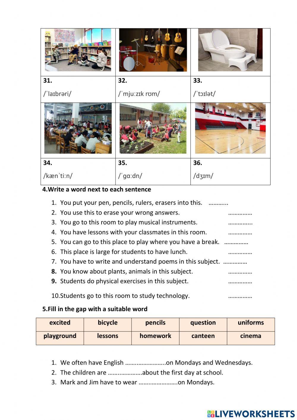 E6 Global U1 vocab practice