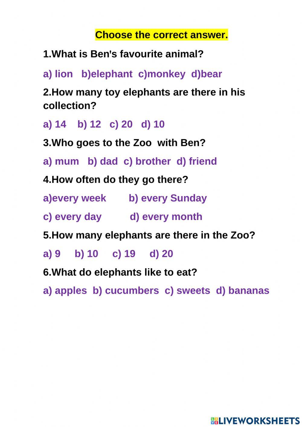 Texts with questions