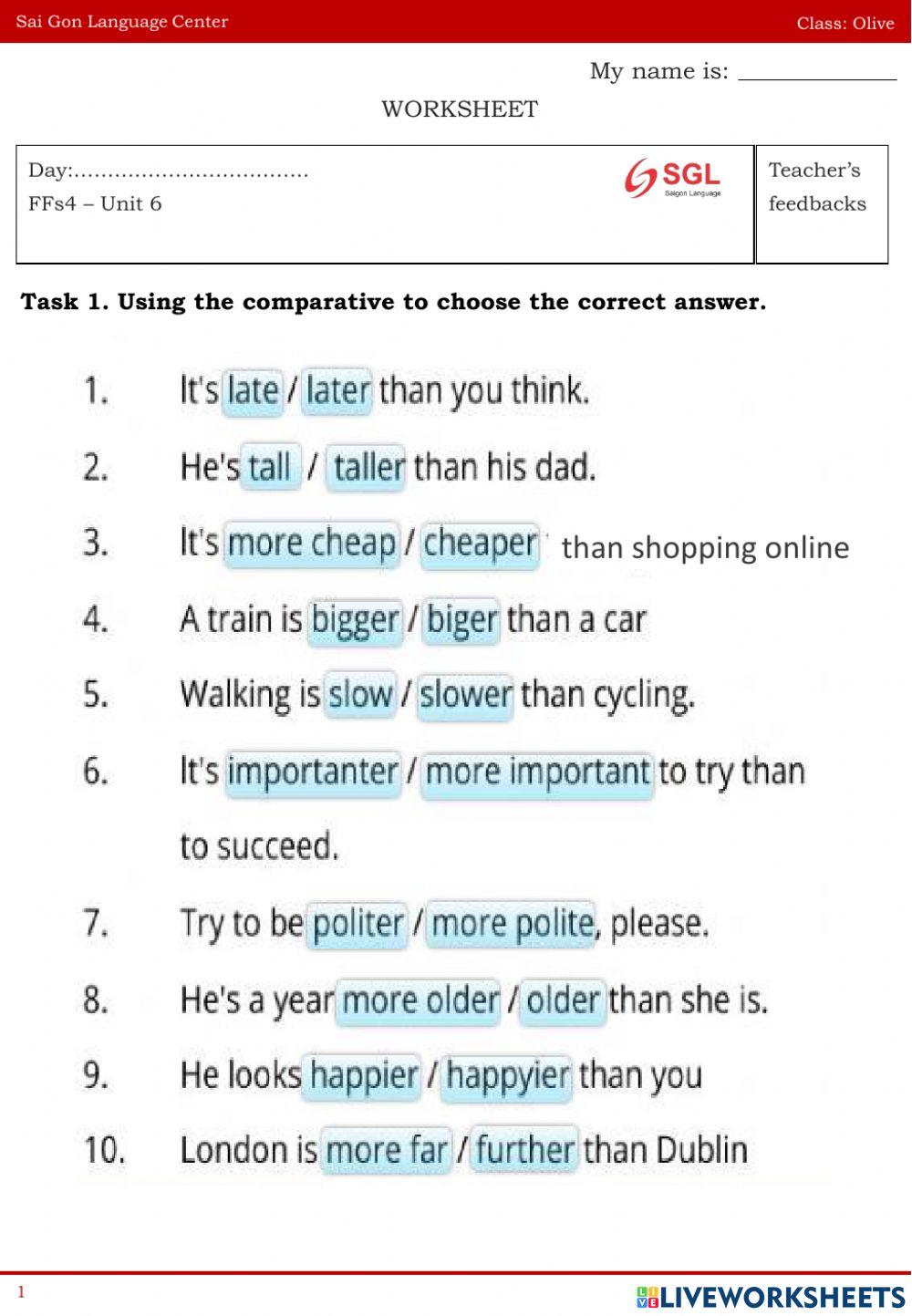 Olive ffs 4 unit 6 15.07