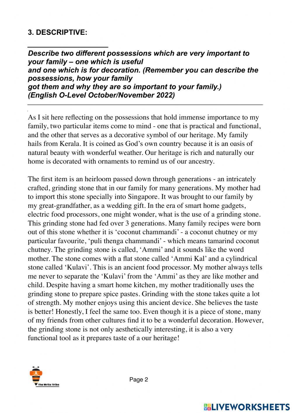 2023 Descriptive (set 4)