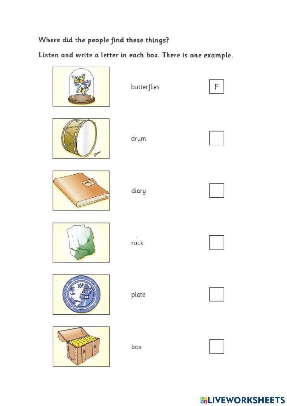 F Listening Test 1 Part 3