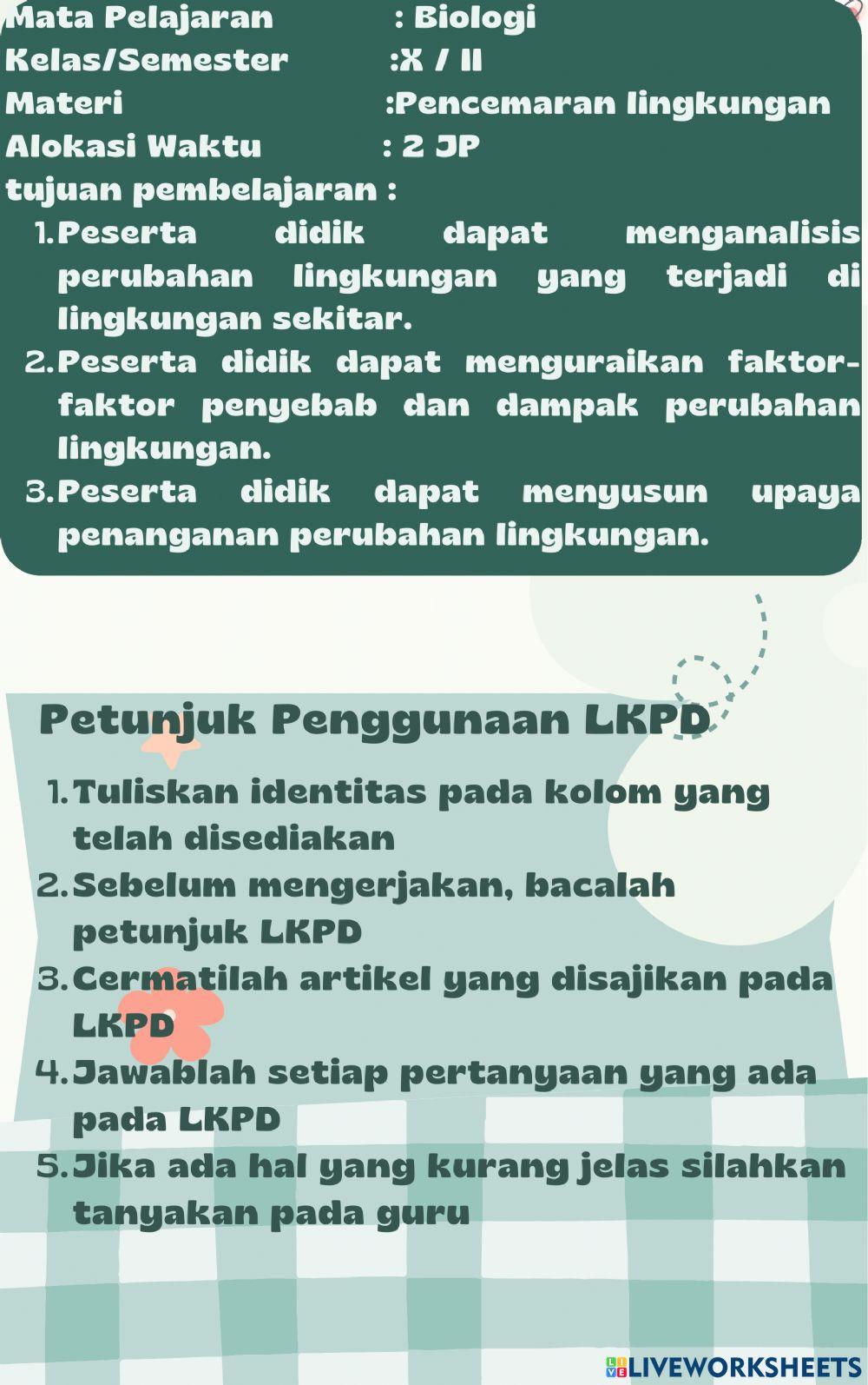 Pencemaran lingkungan hidup