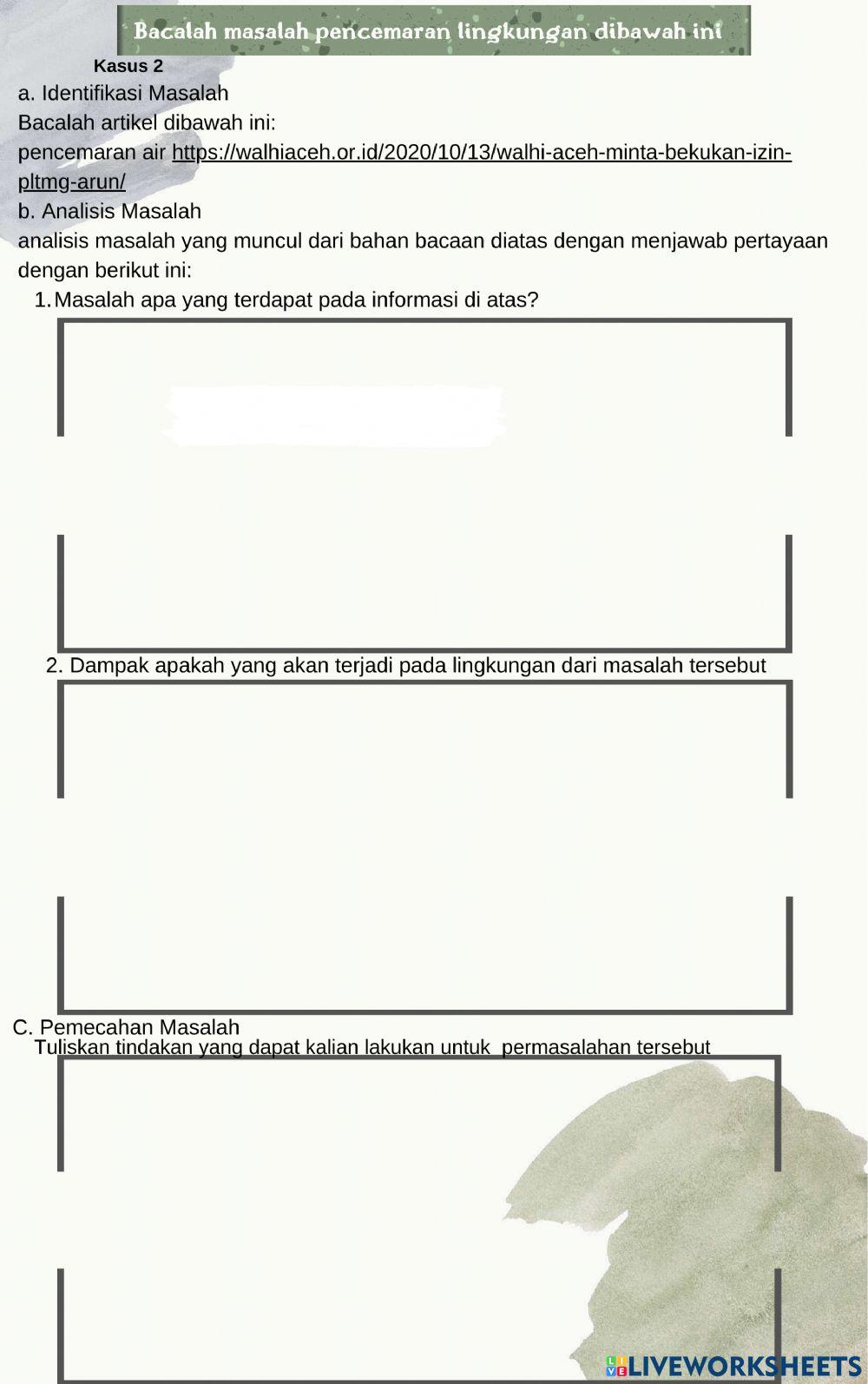 Pencemaran lingkungan hidup