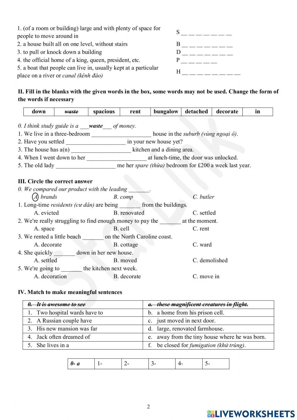 Viet Teacher-S6-WEEK 6-LESSON 6-VOCABULARY & FCE INSTRUCTION