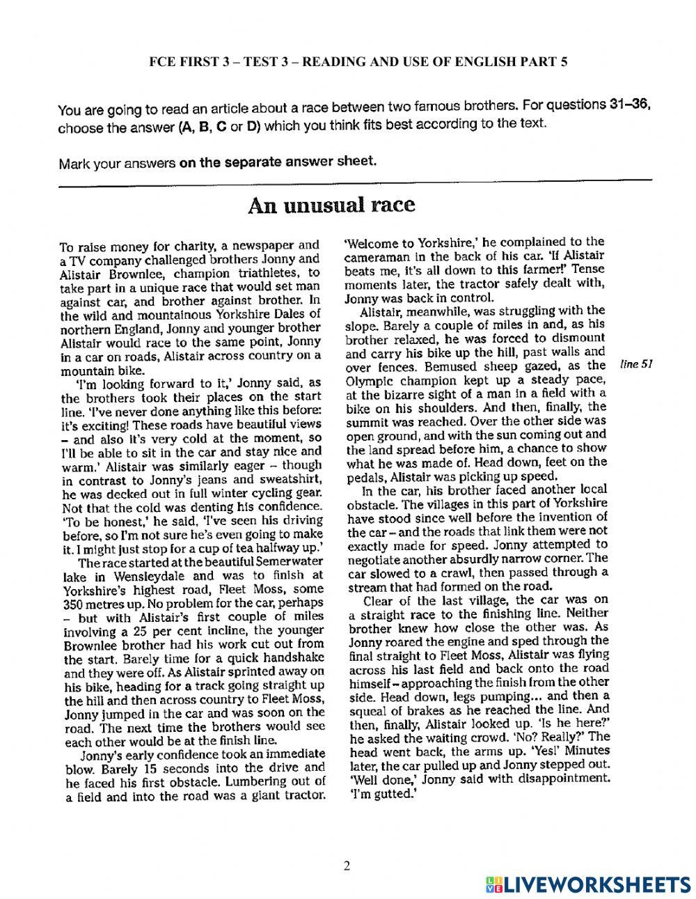 Foreign teacher-S8-Week 7-Lesson 7-FCE PRACTICE