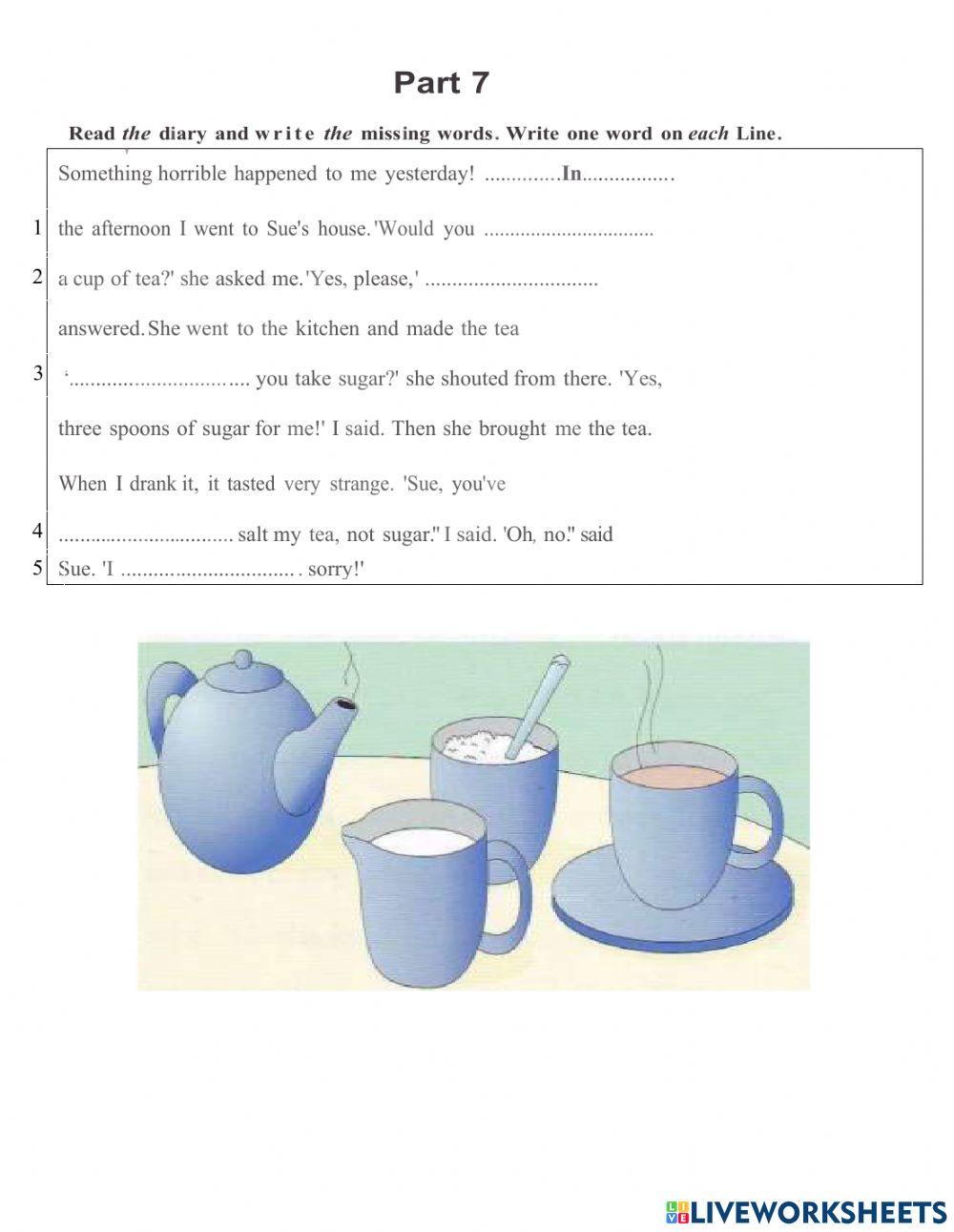 Placement test-flyers reading and writing